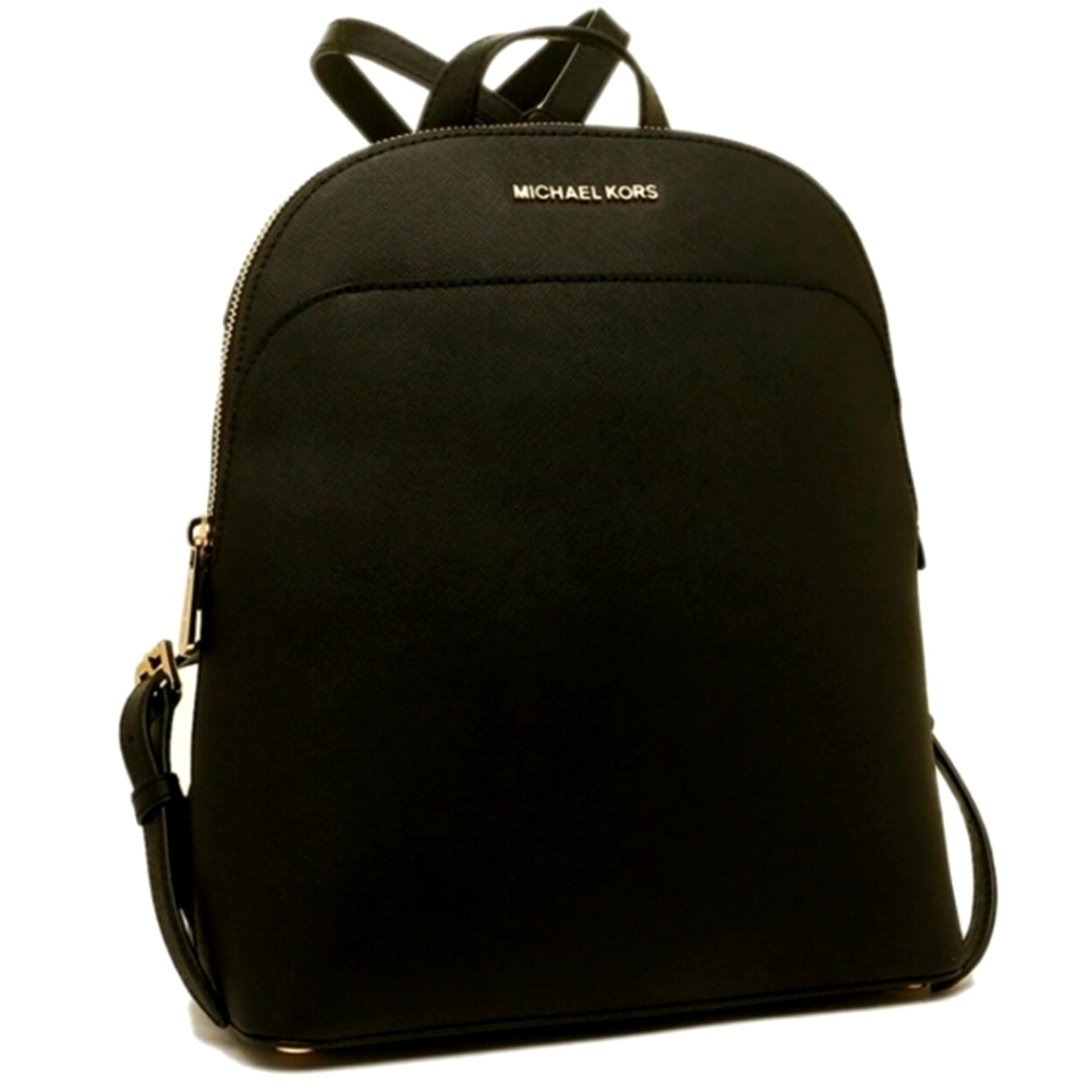MICHAEL KORS Emmy-Style Black Leather Backpack